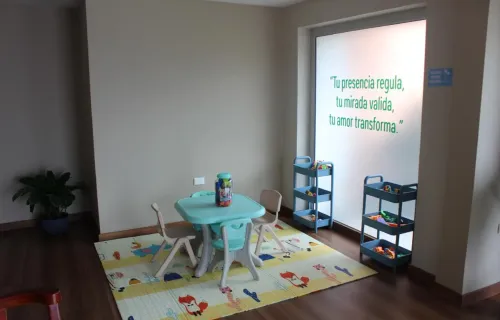 Espacio de espera infantil de Anesis Sensory Hub